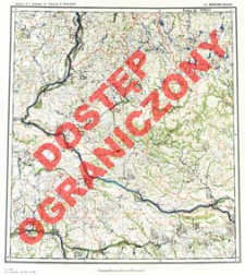 Przeglądowa mapa hydrograficzna Polski : 1:500 000. Ark. Warszawa-Zach&oacute;d