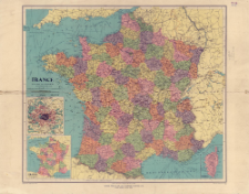 France : as divided into departments : scale 1:2 000 000