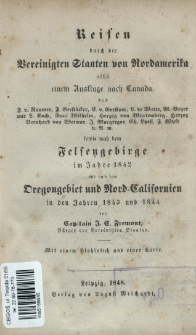 Reisen durch die Vereinigten Staaten von Nordamerika nebst einem Ausflug nach Canada