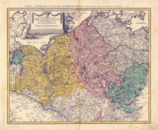 Charta Dvcatvs Megapolensis ad statum hodiernum in suas Provincias et Pr&aelig;fecturas divisa
