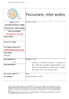 Poszuszwie, młyn wodny