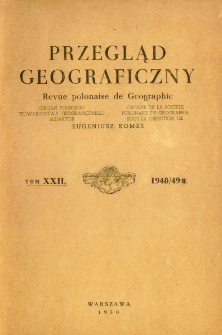 Przegląd Geograficzny T. 22 (1948/49)