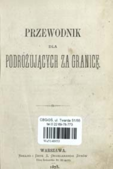 Przewodnik dla podróżujących za granicę.