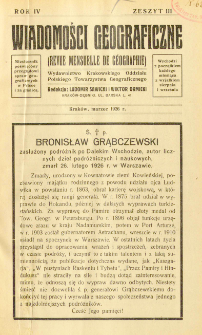 Wiadomości Geograficzne R. 4 z. 3 (1926)