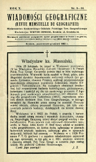 Wiadomości Geograficzne R. 10 z. 8-10 (1932)