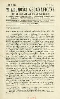 Wiadomości Geograficzne R. 14 z. 5-7 (1936)