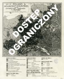 Map of Poland & adjacent countries shewing nationalities, languages & religions