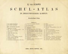 E. von Sydow Schul-Atlas in zwei und vierzig Karten
