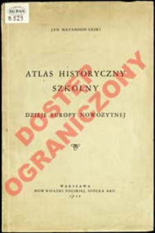 Atlas historyczny szkolny : dzieje Europy nowożytnej