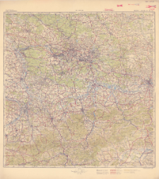 Polska i Czechosłowacja Krak&oacute;w 4 M-34-XIII, XIV, XIX, XX