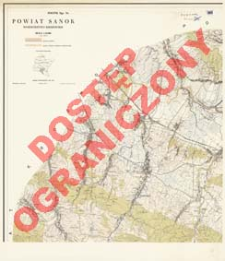 Powiat Sanok : wojew&oacute;dztwo rzeszowskie : skala 1:25 000