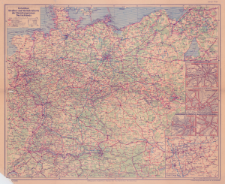 Columbus Strassen und Verkehrs Karte der Besatzungszonen Deutschlands