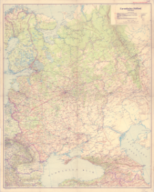 Europ&auml;isches Ru&szlig;land : Stra&szlig;enkarte