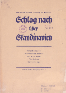 Schlag nach &uuml;ber Skandinavien : Kartenbeilage