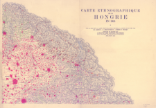 Carte ethnographique de la Hongrie en 1910 : sur la base de la carte ethnographique (&eacute;chelle 1:200.000)