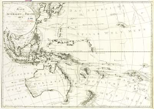 Karte von Australien oder Polynesien nach den Zeichnungen, Reisebeschreibungen und Tageb&uuml;cher der vorz&uuml;glichsten Seefahrer bis 1789 entworffen im Jahr 1792