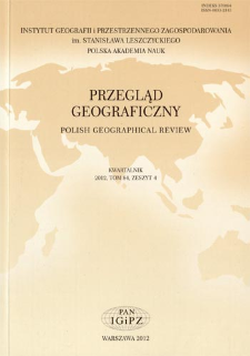 Analiza międzynarodowych czasopism geograficznych ze szczeg&oacute;lnym uwzględnieniem geografii społeczno-ekonomicznej = Analysis of international geographical journals with particular emphasis on socio-economic geography