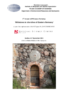 Millstones in churches of Eastern Germany : 3rd Annual millPOLstone Workshop, Golßen, 6-7 September 2023