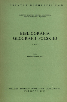 Bibliografia Geografii Polskiej 1962