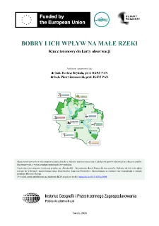 Bobry i ich wpływ na małe rzeki : klucz terenowy do karty obserwacji