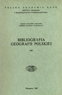 Bibliografia Geografii Polskiej 1983