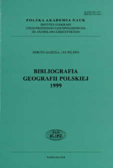 Bibliografia Geografii Polskiej 1999