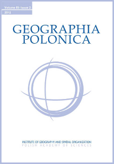 Geographia Polonica Vol. 85 No. 2 (2012), Contents
