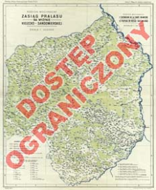 Zasiąg[!] pralasu na Wyżynie Kielecko-Sandomierskiej : skala 1:300.000 = L'extension de la for&ecirc;t primitive dans le Plateau de Kielce-Sandomierz : echelle 1:300.000