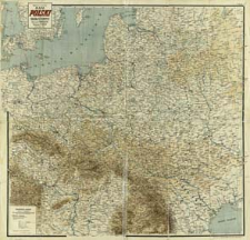 Mapa Polski i kraj&oacute;w ościennych