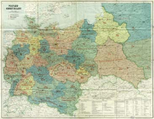 Postleit-Gebietskarte : Ma&szlig;stab 1:1 500 000
