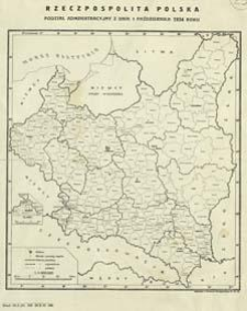 Rzeczpospolita Polska : podział administracyjny z dnia 1 pażdziernika 1934 roku