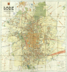 Miasto Ł&oacute;dź, wojew&oacute;dztwo grodzkie : plan orientacyjny miasta w granicach z roku 1946