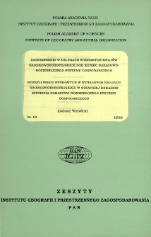 Zatrudnienie w usługach wybranych kraj&oacute;w środkowo-europejskich pod koniec nakazowo-rozdzielczego systemu gospodarczego = Teritiary employment in some Central European countries at the end of existence of the commanded economy ; Rozw&oacute;j usług rynkowych w wybranych krajach środkowoeuropejskich w ostatniej dekadzie istnienia nakazowo-rozdzielczego systemu gospodarczego = Tendences in the development of market services in some Central European countries in the last decade of existence of commanded economy (1980S)