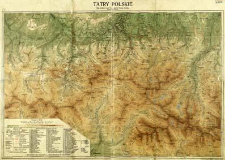 Tatry Polskie : mapa środkowej części Tatr