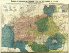 &Uuml;bersichtskarte der Verbreitung der Deutschen in Europa : F&uuml;r der deutschen Schulverein