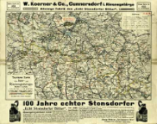 Touristen-Karte vom Iser- und Riesengebirge : Ma&szlig;stab 1:150 000