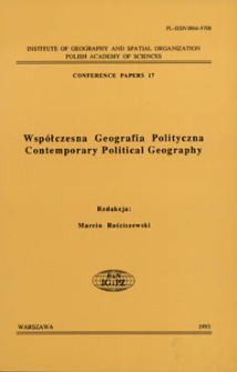 Współczesna geografia polityczna = Contemporary political geography