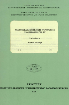 Aglomeracje miejskie w procesie transformacji. 3
