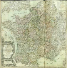 La France Divis&eacute;e en toutes ses Provinces, avec ses Pr&eacute;sidiaux, Bailliages, S&eacute;n&eacute;chauss&eacute;es, Pr&eacute;v&ocirc;t&eacute;s, Vigueries, Chancelleries et Pays subalternes [...]