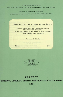 Geografia płaz&oacute;w Europy na tle świata ; Regionalizacja zoogeograficzna kręgowc&oacute;w Europy : powierzchnia jednostki a bogactwo taksonomiczne ssak&oacute;w