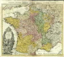 Regni Galliae seu Franciae et Navarrae Tabula Geographica in usum Elementorum Geographi&aelig; Schazianorum accom[m]odata