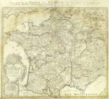 Gallia Postarvm geographice designata, in qua Cursus Postarum secundum Statum Anni 1738 recentissimum ex archetypo Iaillotiano repr&aelig;sentantur = Carte Generale des Postes de France [...]