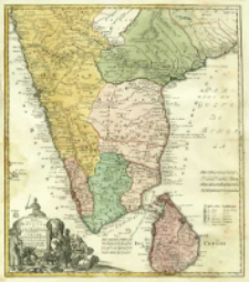 Peninsula Indiæ eitra Gangem, hoc est Orae celeberrimae Malabar & Coromandel Cum adiacente Insula non minus celebratissima Ceylon