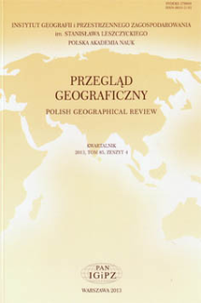 Przegląd Geograficzny T. 85 z. 4 (2013), Recenzje