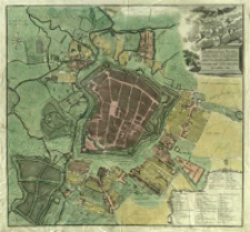 Denen Hoch Edelgebohrnen Magnificis Hoch Edlen Vesten u. Hochgelahrten auch Hochweisen Herren, Herren Bvrgemeistern, Proconsulibus, Baumeistern, Syndico, Stadt Richtern und andern Hochansehnl. Assessoribus des Hochl&ouml;bl. Stadt-Regiments u. Deroselben Gerichte wird dieser Grundriss der Stadt Leipzig