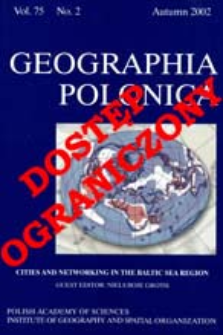 Geographia Polonica Vol. 75 No. 2 (2002)