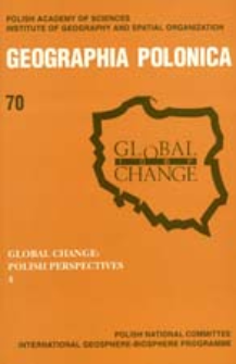 Geographia Polonica 70 (1997), Global Change : Polish Perspectives 4