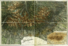 Detail-Karte des Tatra Gebietes in 2 Bl&auml;ttern : Reproduction der Neuafnahme v. Jahre 1896/97