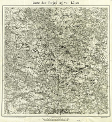 Karte der Umgebung von L&uuml;ben
