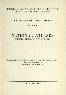 National atlases : sources, bibliography, articles